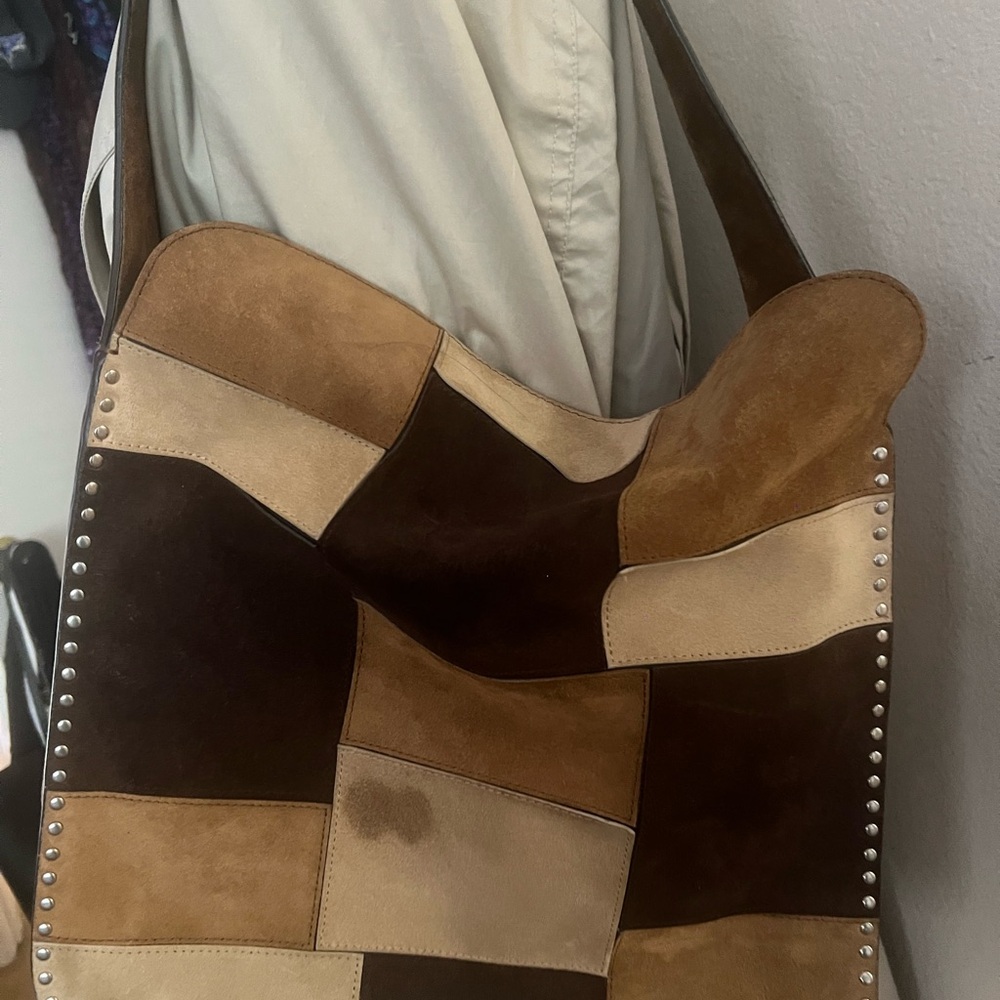 Patchwork Leather Shoulder Bag - image 4